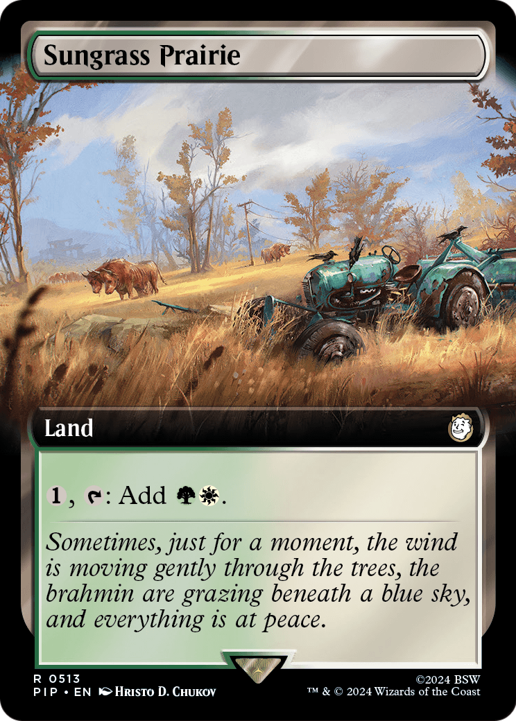 Sungrass Prairie (Extended Art) (PIP-513) [Fallout] Foil