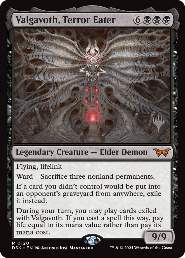 Valgavoth, Terror Eater (PPDSK-120) [Promo Pack: Duskmourn: House of Horror Promos] Foil