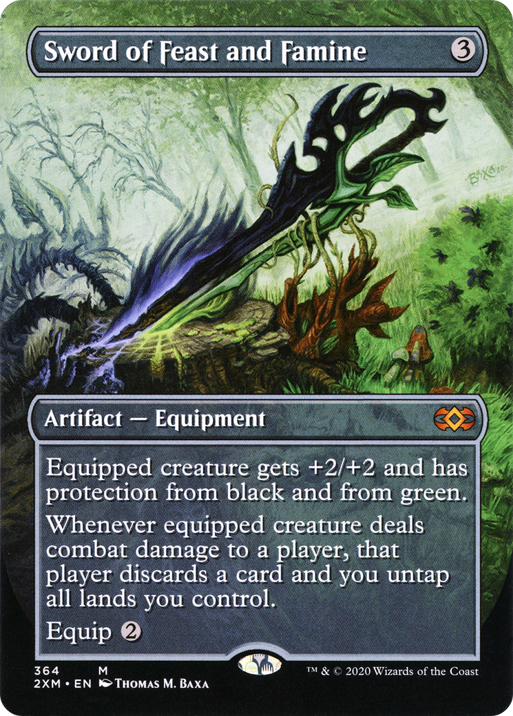 Sword of Feast and Famine (Borderless) (2XM-364) [Double Masters]