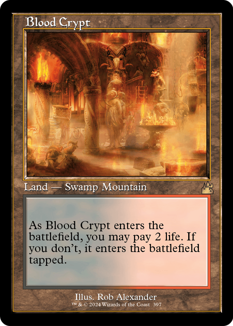 Blood Crypt (Retro Frame) (RVR-397) [Ravnica Remastered]