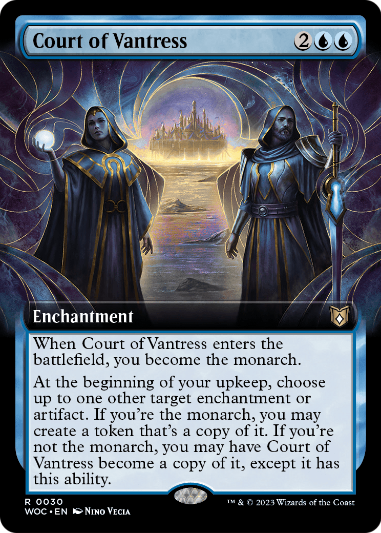 Court of Vantress (Extended Art) (WOC-030) [Wilds of Eldraine Commander] Foil