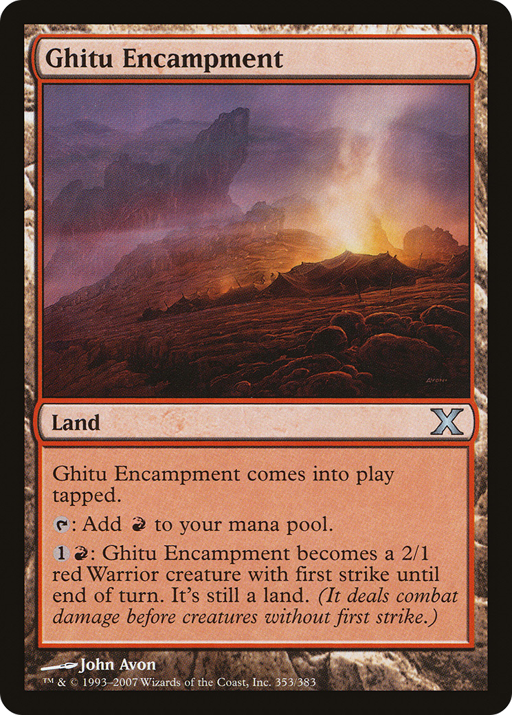 Ghitu Encampment (10E-353) [Tenth Edition]