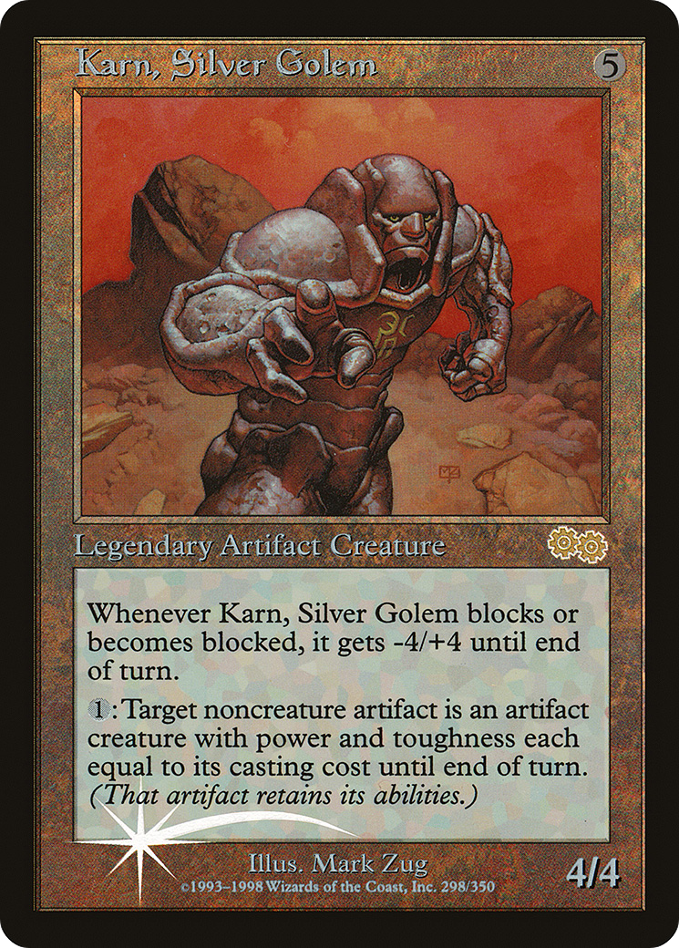 Karn, Silver Golem [Arena League 1999] Foil