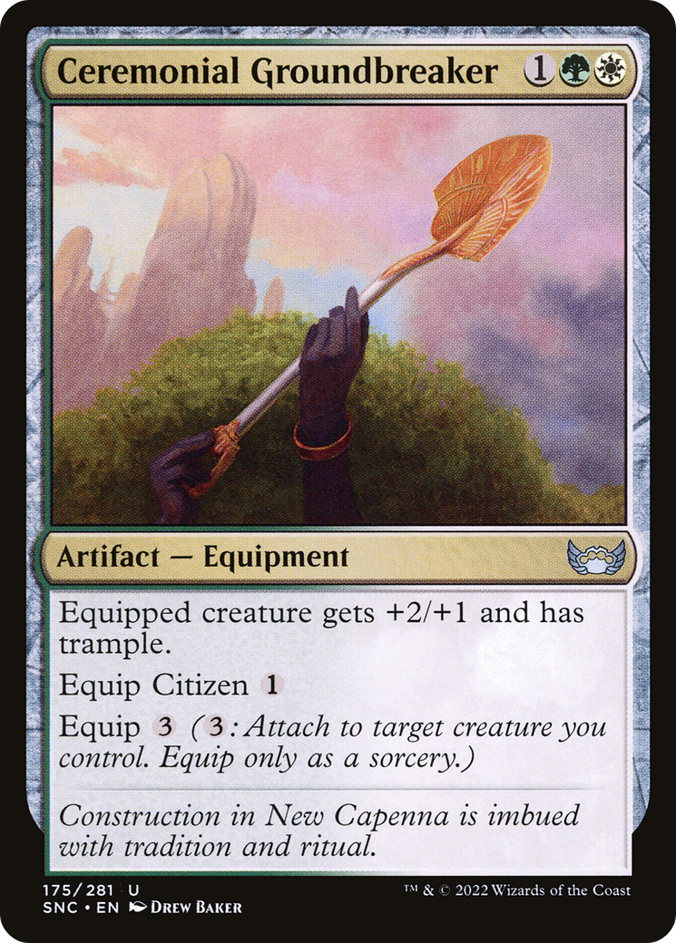 Ceremonial Groundbreaker (SNC-175) [Streets of New Capenna] Foil