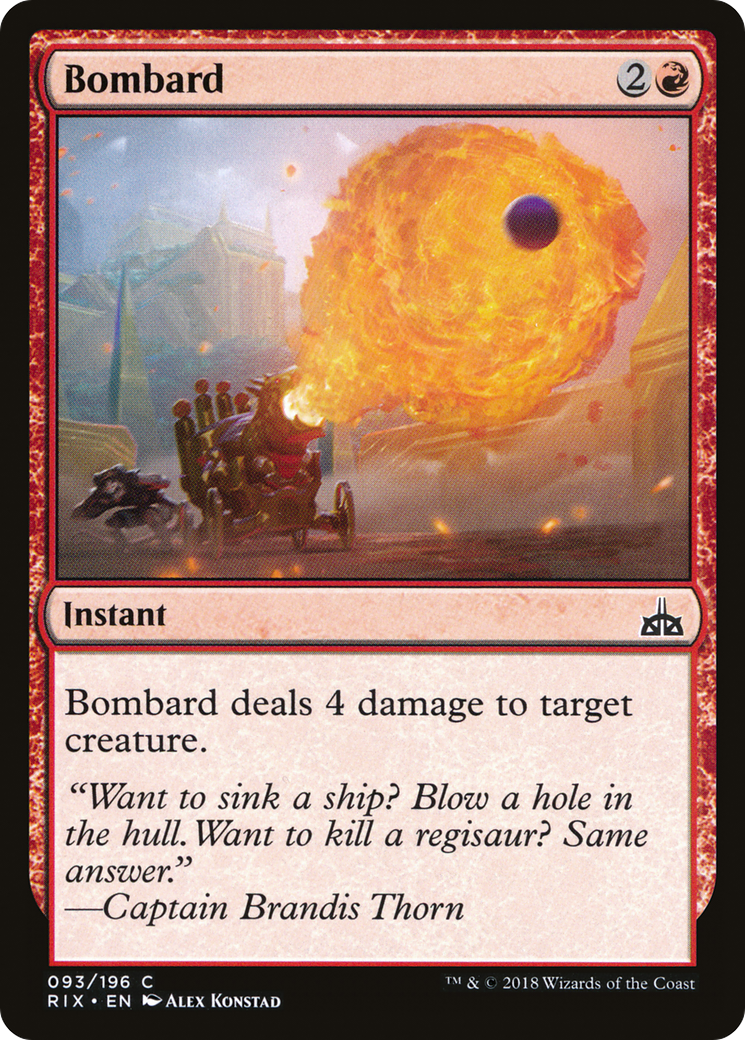 Bombard (RIX-093) [Rivals of Ixalan] Foil