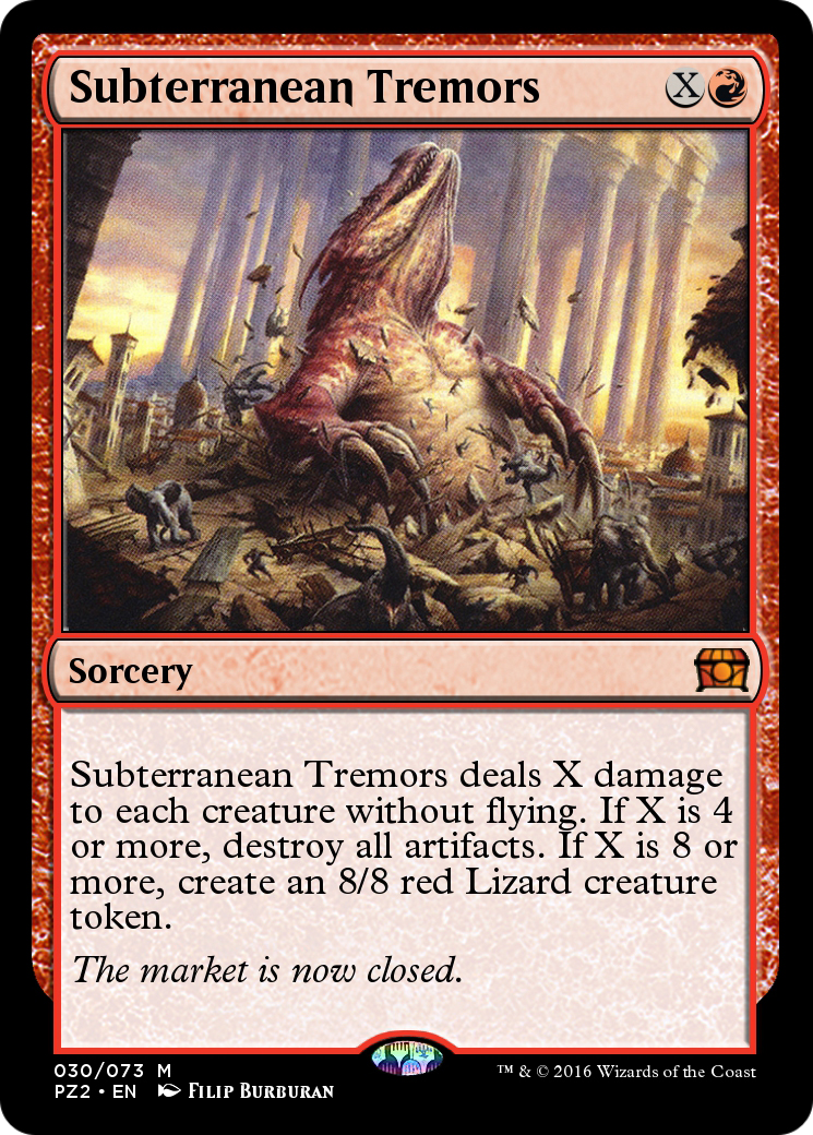 Subterranean Tremors (PZ2-030) [Treasure Chest] Foil