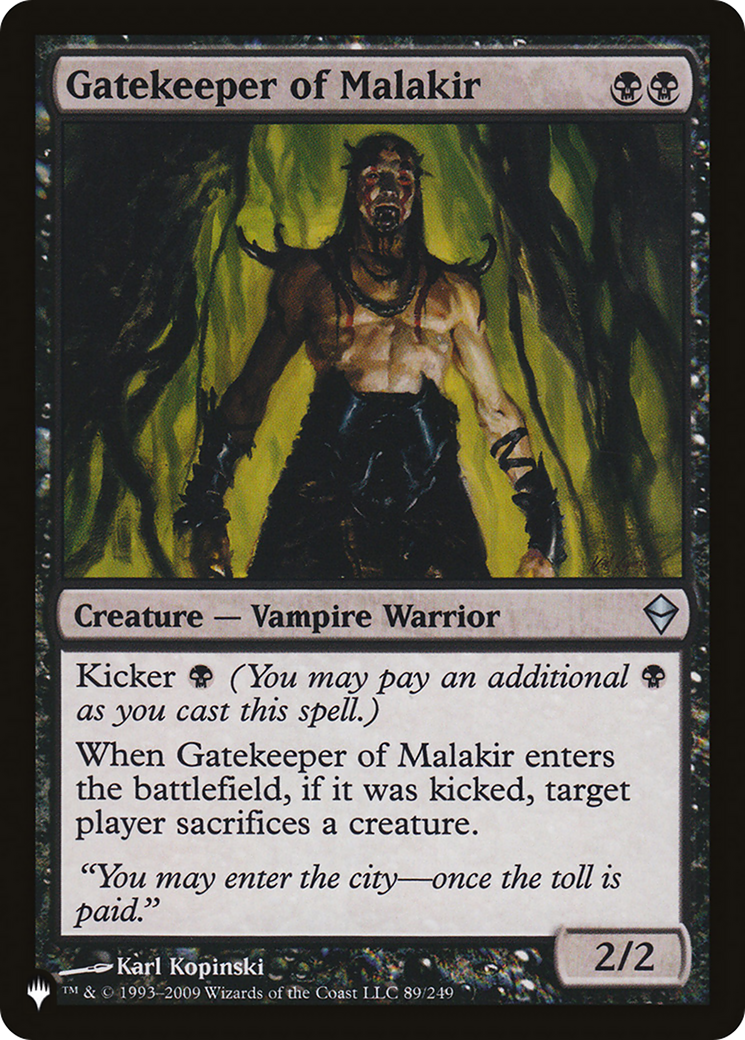 Gatekeeper of Malakir (LIST-ZEN-89) [The List]