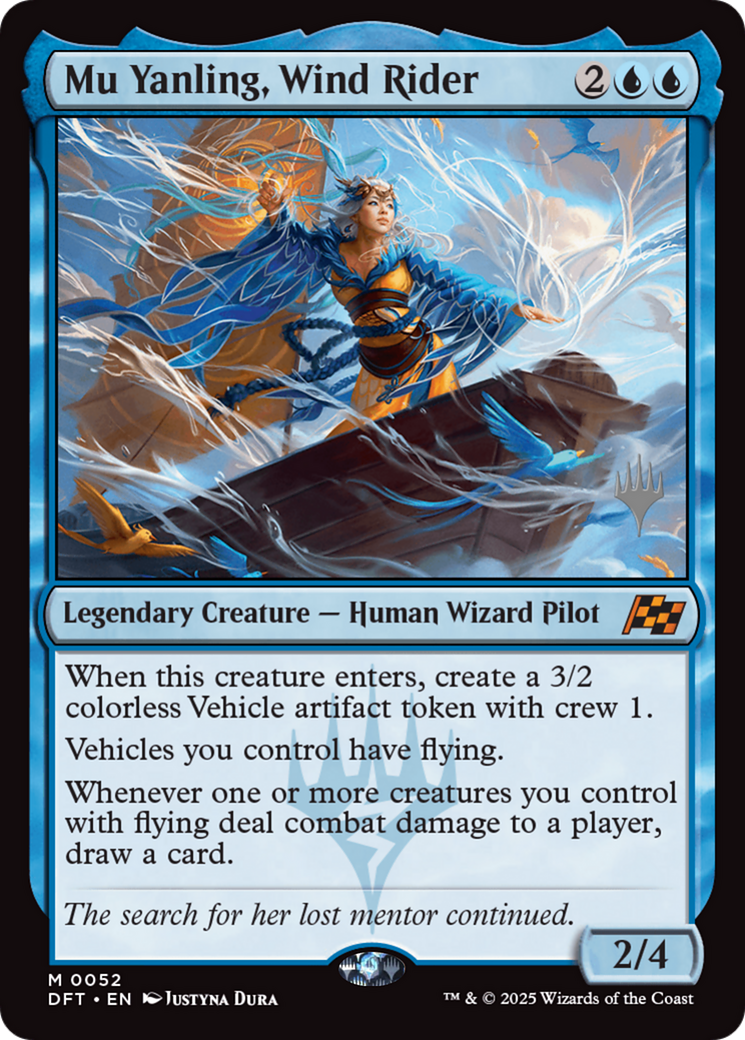 Mu Yanling, Wind Rider (PPDFT-052) [Promo Pack: Aetherdrift] Foil