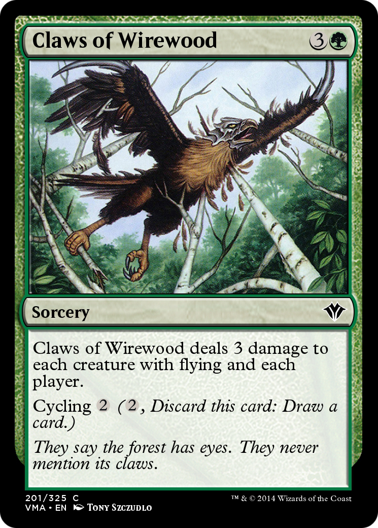 Claws of Wirewood (VMA-201) [Vintage Masters] Foil
