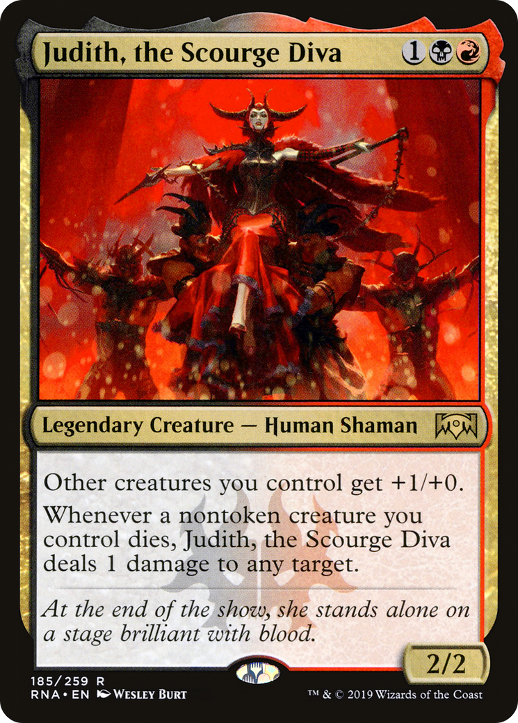 Judith, the Scourge Diva (RNA-185) [Ravnica Allegiance] Foil