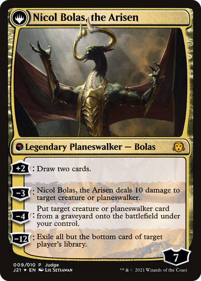 Nicol Bolas, the Ravager (JDG-009) [Judge Gift Cards 2021] Foil