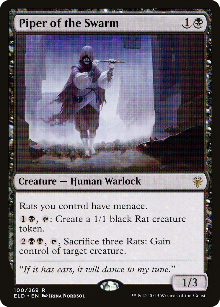 Piper of the Swarm (ELD-100) [Throne of Eldraine] Foil