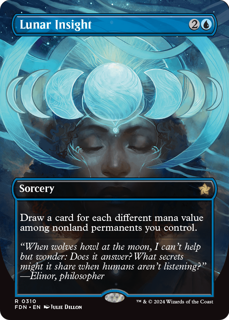 Lunar Insight (Borderless) (FDN-310) [Foundations] Foil