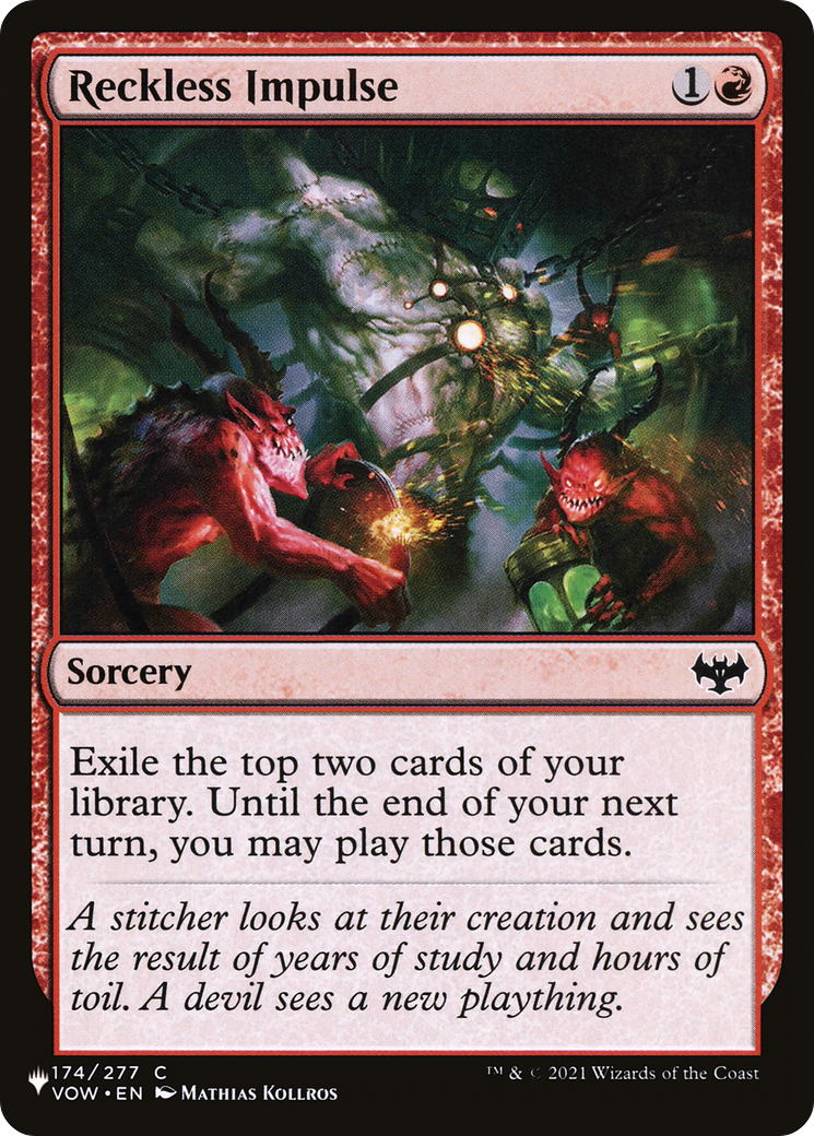 Reckless Impulse (LIST-VOW-174) [The List]