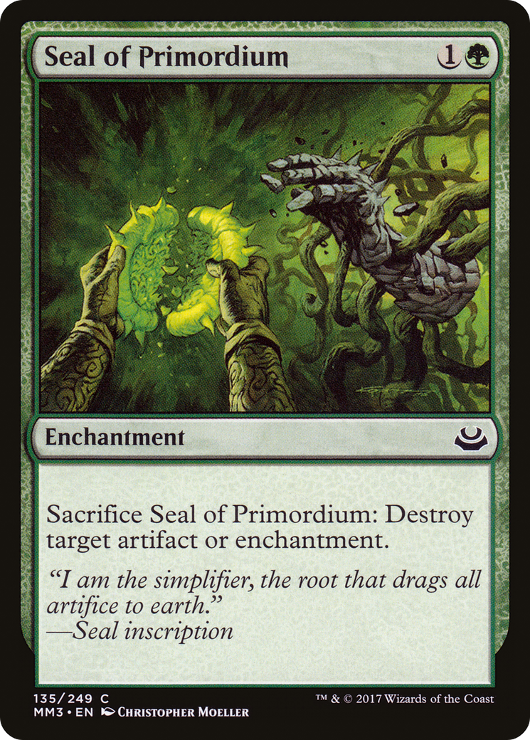 Seal of Primordium (MM3-135) [Modern Masters 2017] Foil