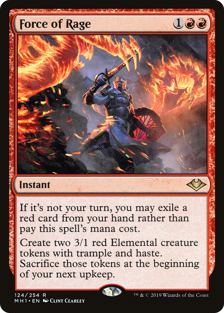 Force of Rage (MH1-124) [Modern Horizons] Foil