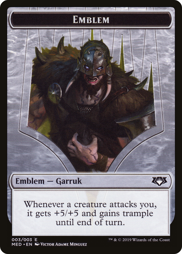Garruk, Apex Predator Emblem (TMED-0W3) [Mythic Edition Tokens]