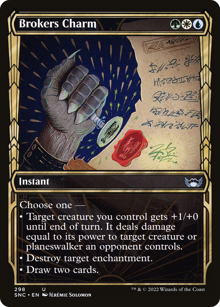 Brokers Charm (Showcase) (SNC-298) [Streets of New Capenna] Foil