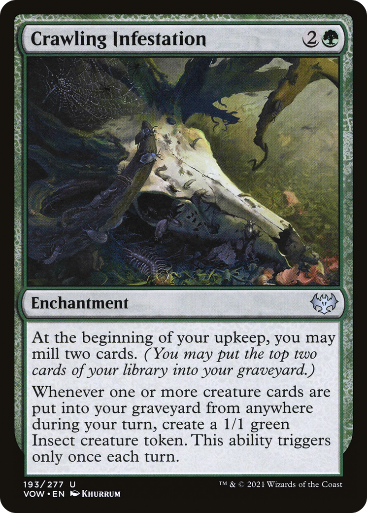 Crawling Infestation (VOW-193) [Innistrad: Crimson Vow]