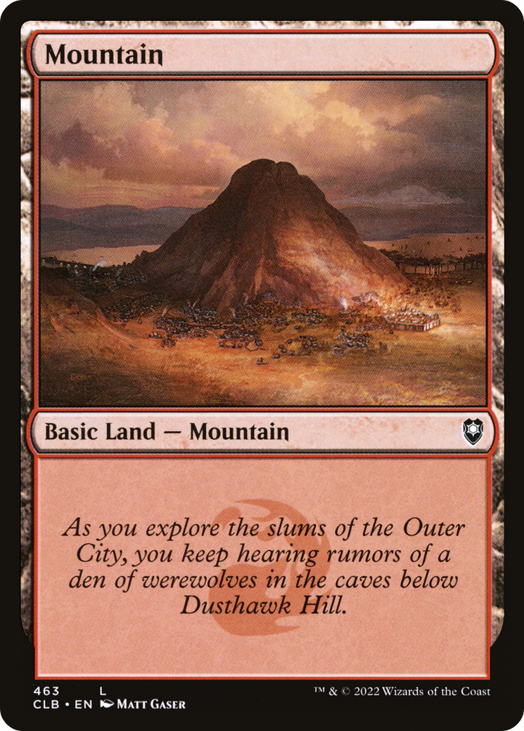 Mountain (CLB-463) [Commander Legends: Battle for Baldur's Gate] Foil