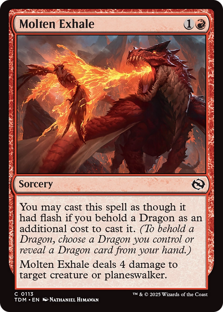 Molten Exhale (TDM-113) [Tarkir: Dragonstorm] Foil