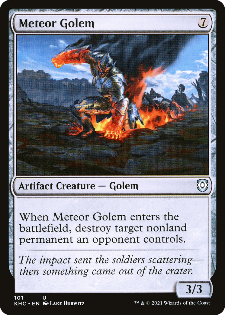 Meteor Golem (KHC-101) [Kaldheim Commander]