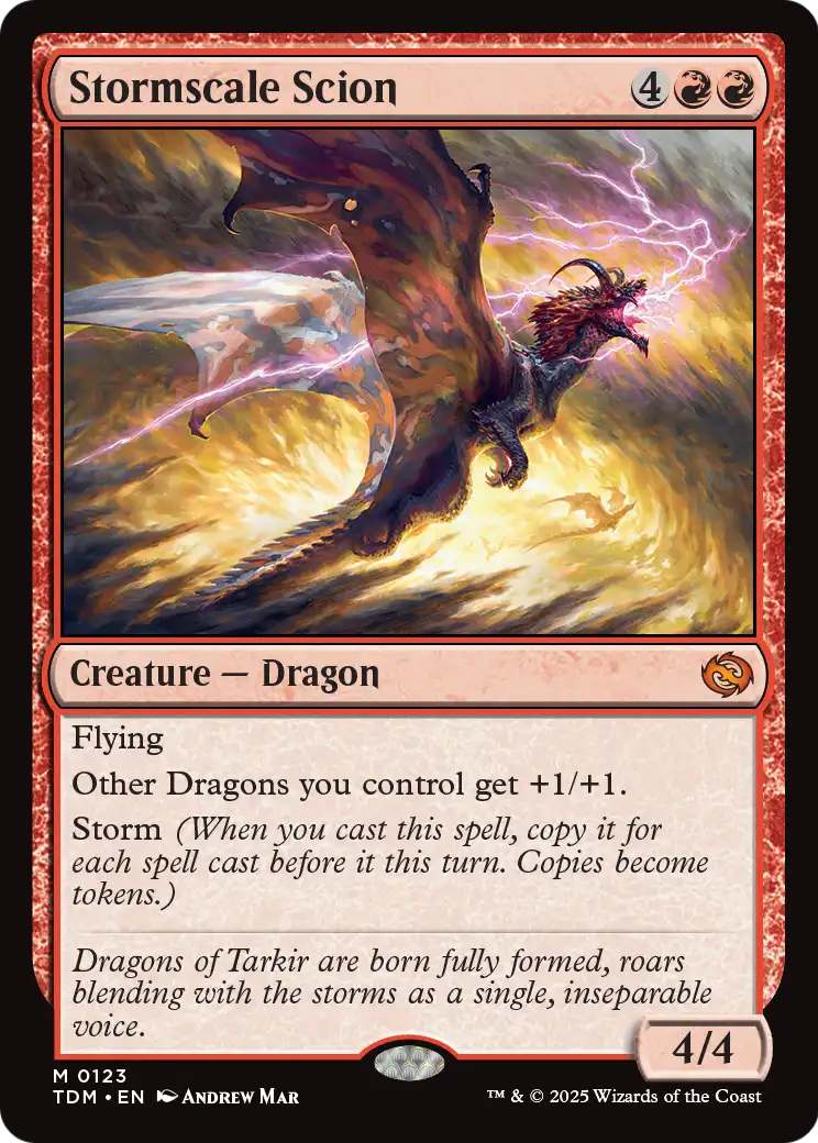 Stormscale Scion (TDM-123) [Tarkir: Dragonstorm] Foil