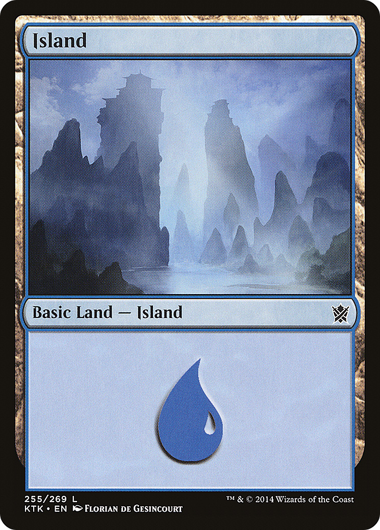 Island (KTK-255) [Khans of Tarkir] Foil