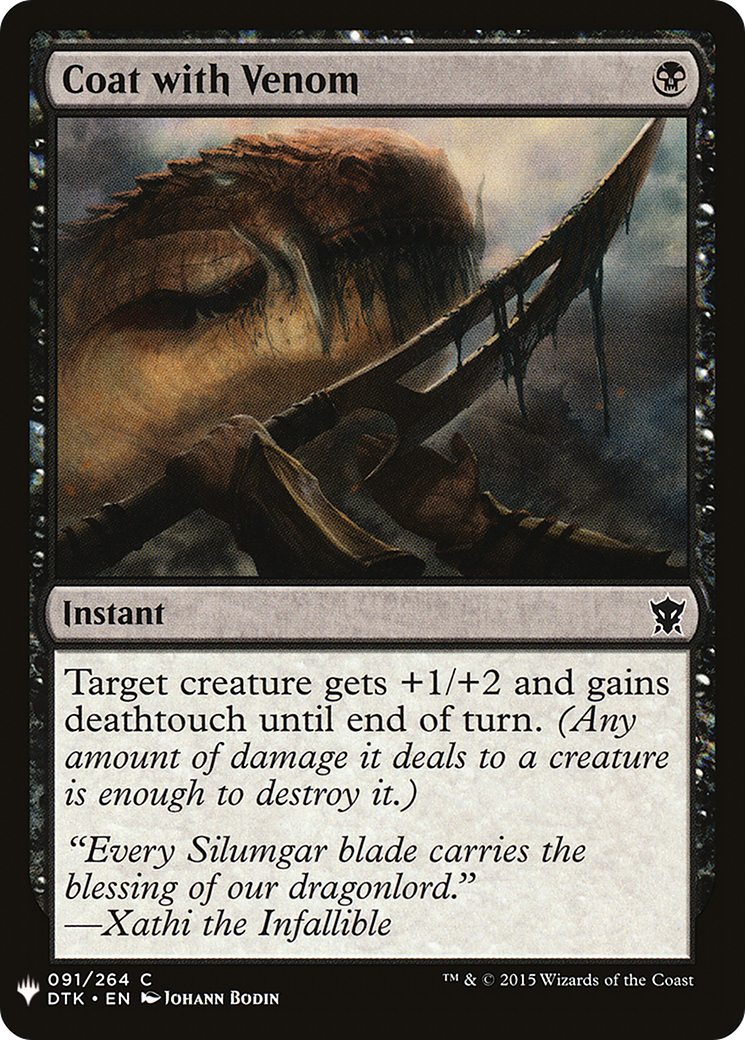 Coat with Venom (LIST-DTK-91) [The List]