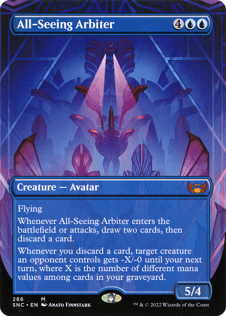 All-Seeing Arbiter (Borderless) (SNC-286) [Streets of New Capenna] Foil