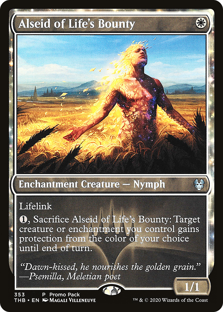 Alseid of Life's Bounty (PPTHB-353) [Promo Pack: Theros Beyond Death]