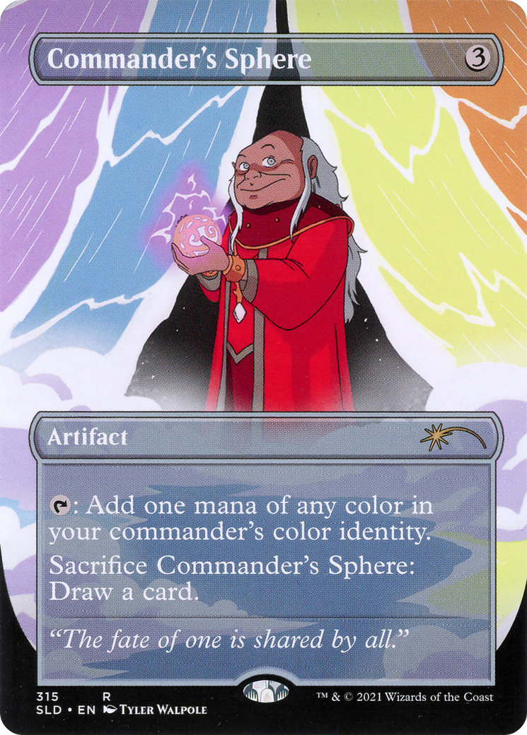 Commander's Sphere (SLD-315) (Borderless) [Secret Lair Drop] Foil