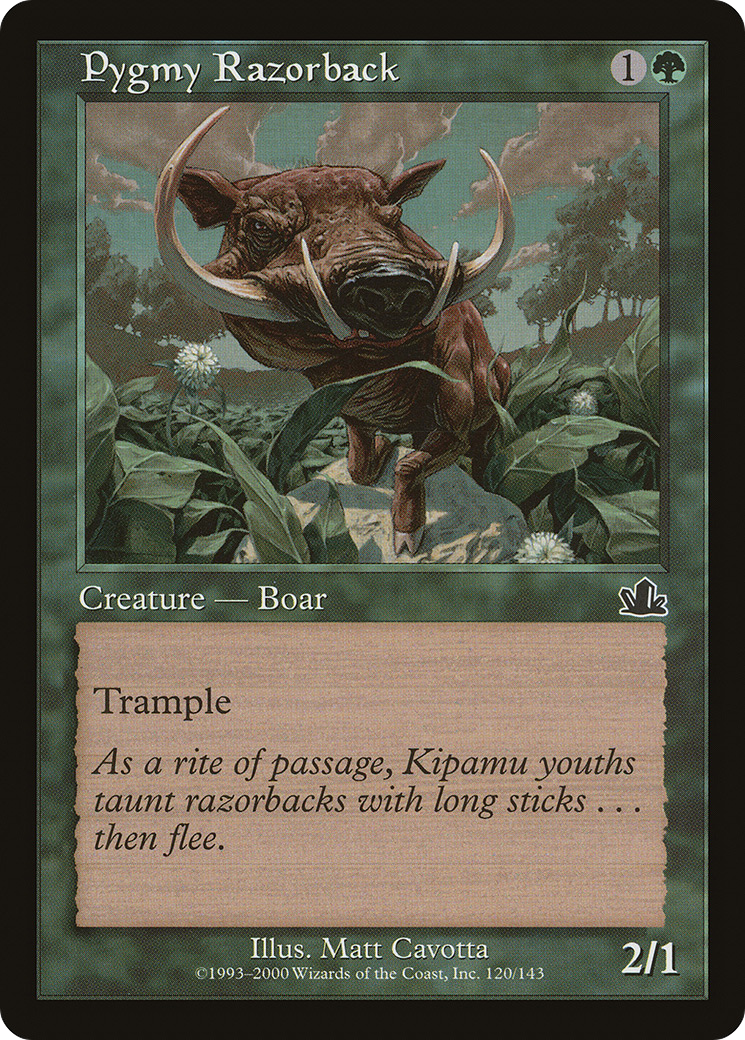 Pygmy Razorback (PCY-120) [Prophecy] Foil