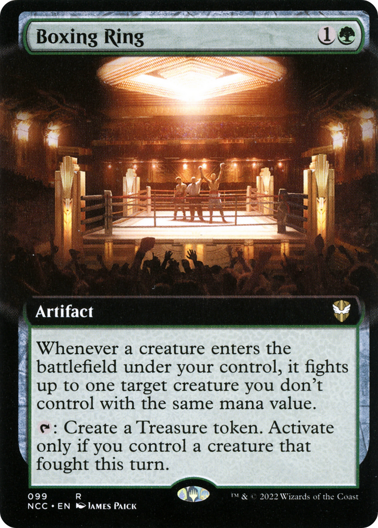 Boxing Ring (Extended Art) (NCC-099) [New Capenna Commander] Foil