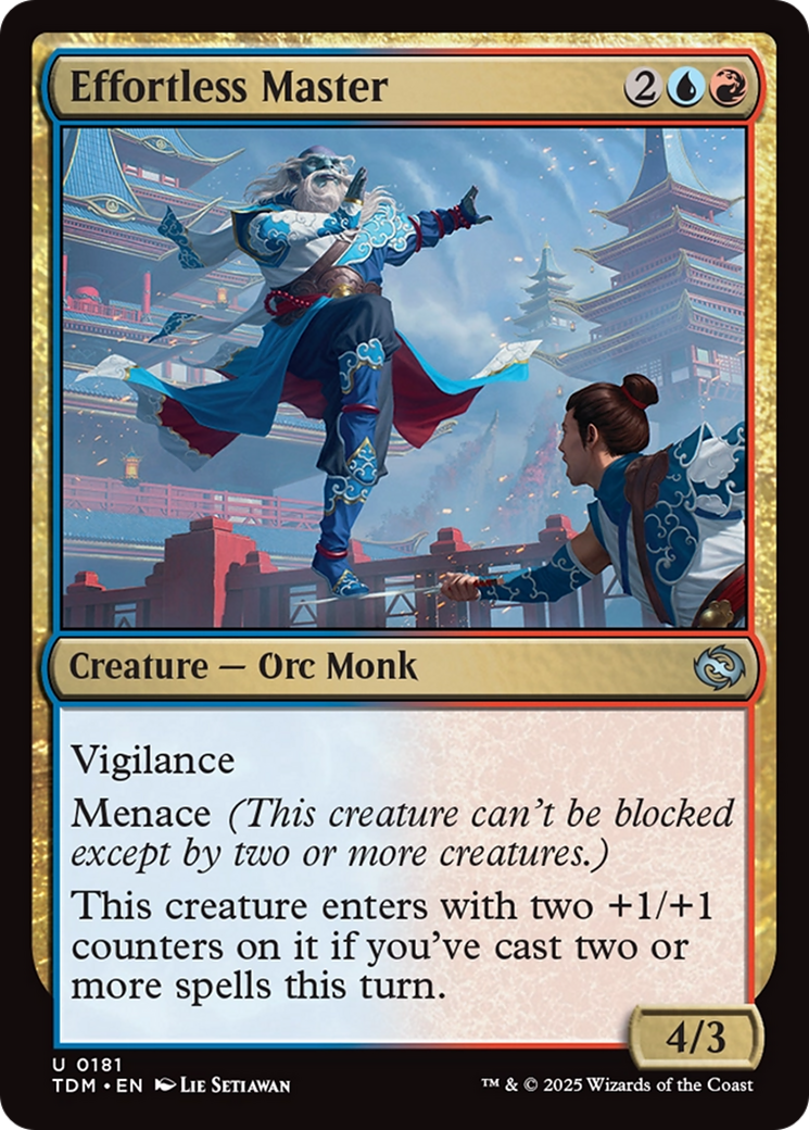 Effortless Master (TDM-181) [Tarkir: Dragonstorm]