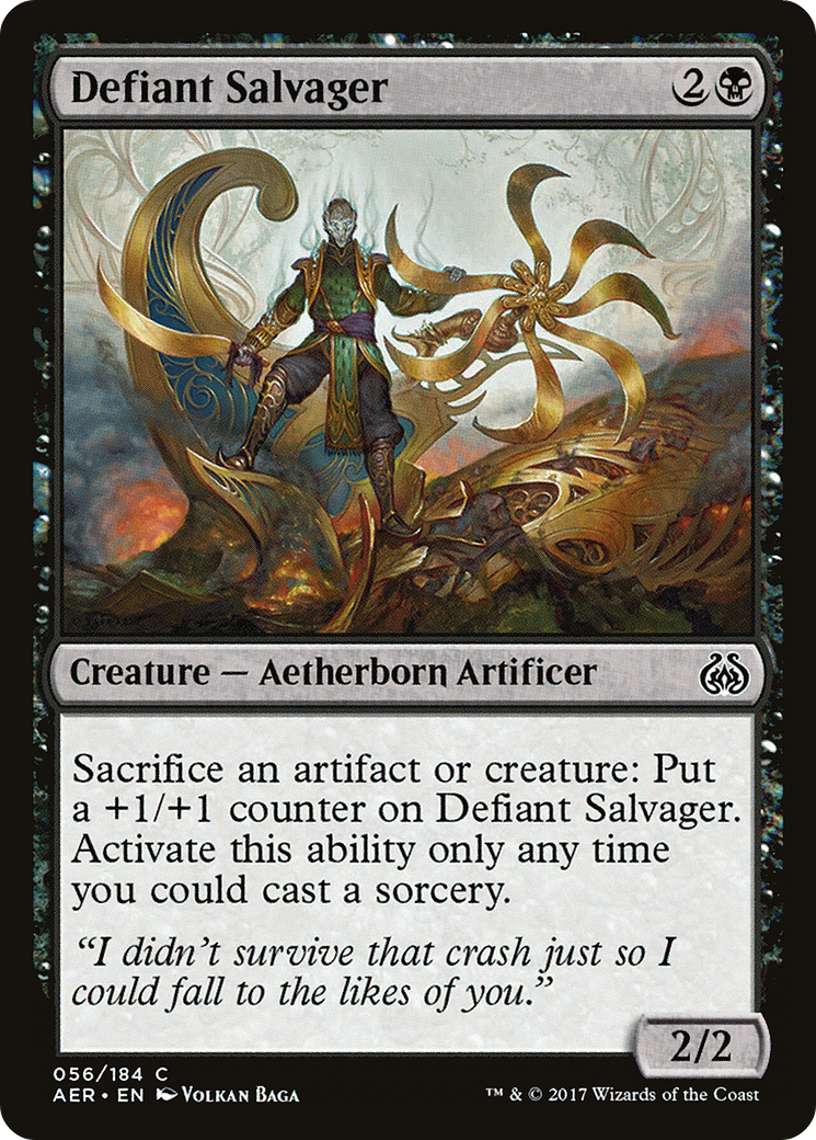 Defiant Salvager (AER-056) [Aether Revolt] Foil