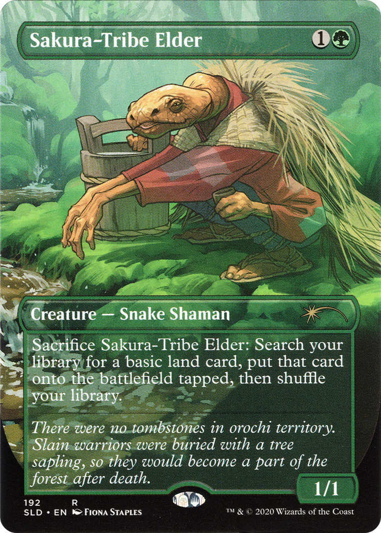 Sakura-Tribe Elder (SLD-192) (Borderless) [Secret Lair Drop] Foil