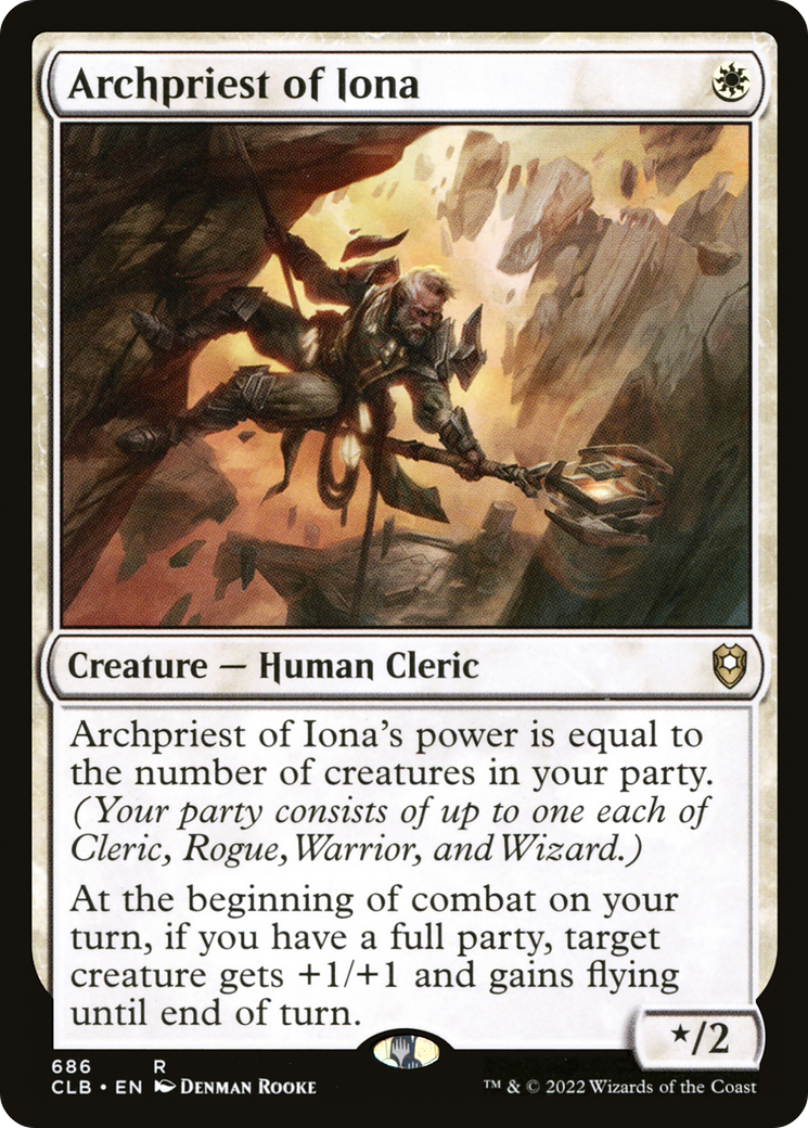 Archpriest of Iona (CLB-686) [Commander Legends: Battle for Baldur's Gate]