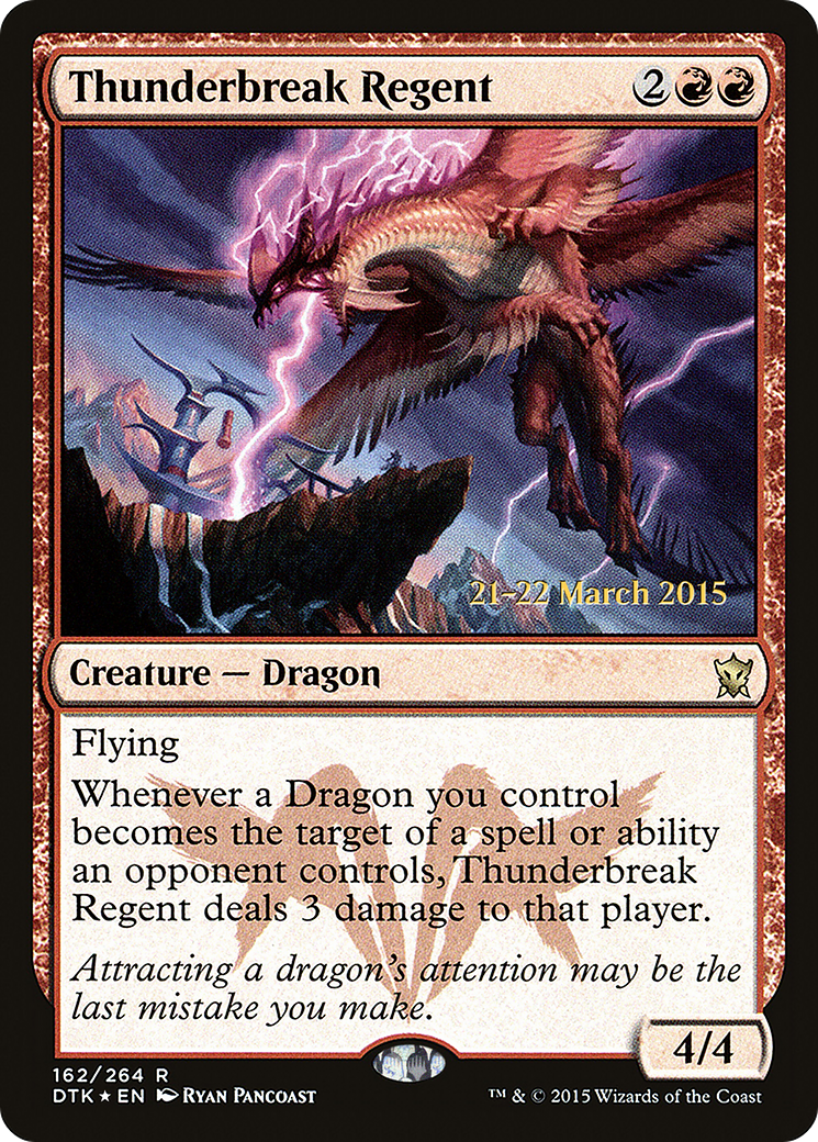 Thunderbreak Regent (PRE-162S) [Dragons of Tarkir Promos] Foil
