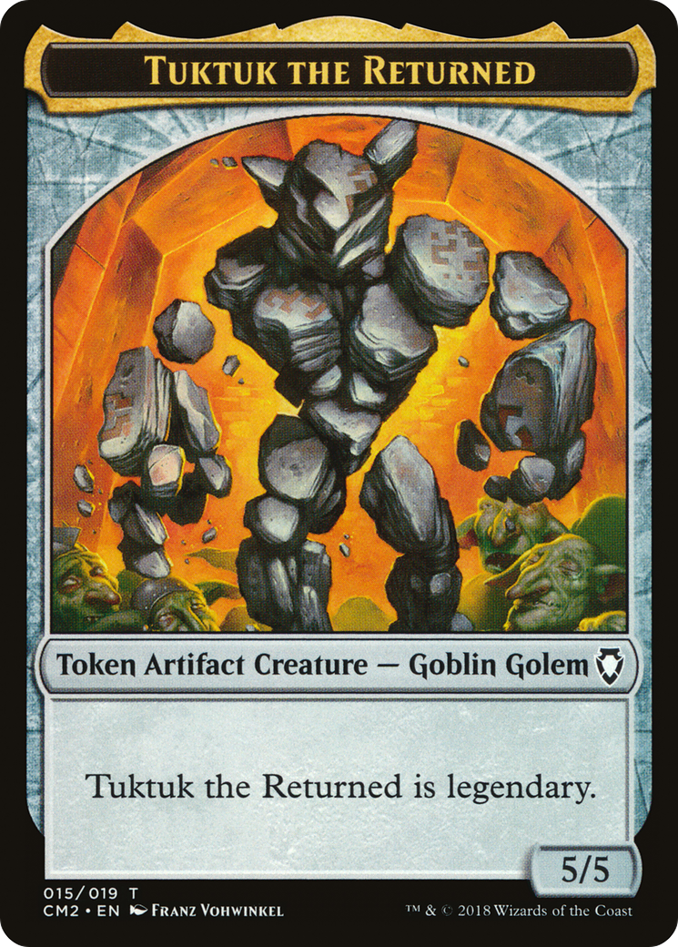 Tuktuk the Returned Token (CM2-015) [Commander Anthology Volume II Tokens]
