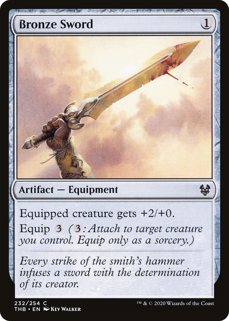 Bronze Sword (THB-232) [Theros Beyond Death] Foil