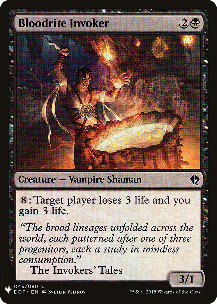 Bloodrite Invoker (LIST-DDP-45) [The List]