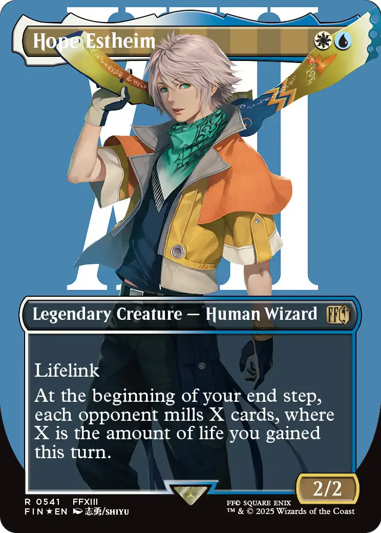 Hope Estheim (Borderless) (Surge Foil) (FIN-541) [FINAL FANTASY] Foil