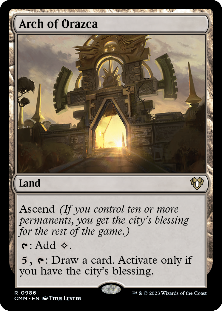 Arch of Orazca (CMM-986) [Commander Masters]