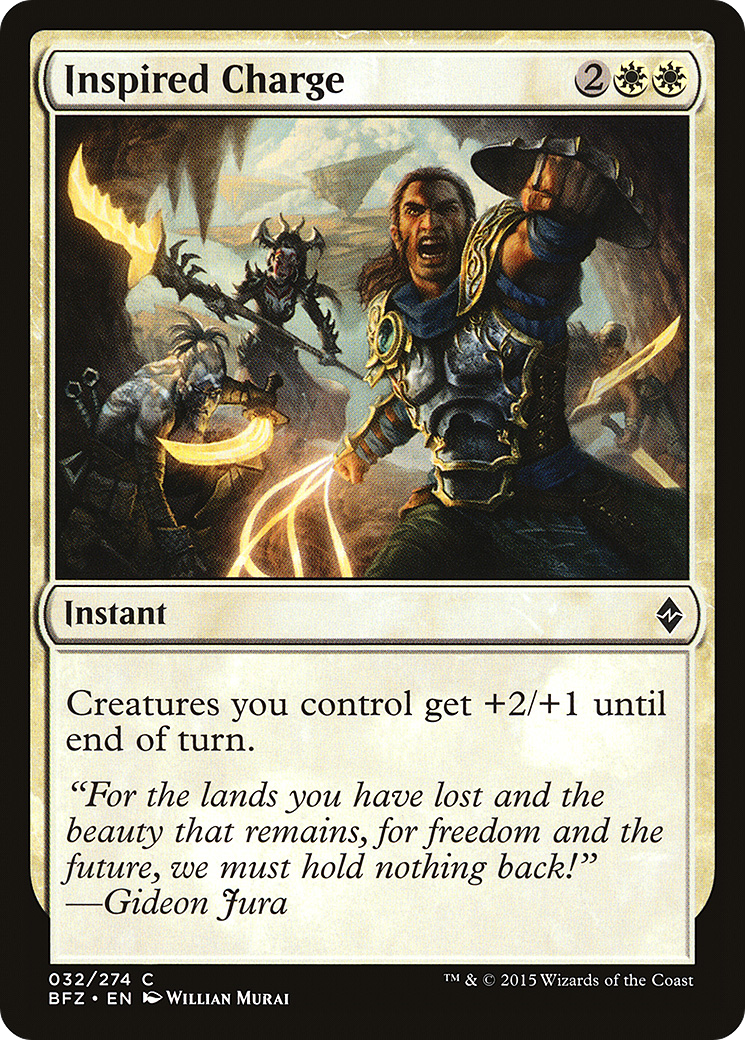 Inspired Charge (BFZ-032) [Battle for Zendikar] Foil