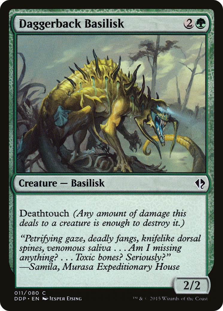 Daggerback Basilisk (DDP-011) [Duel Decks: Zendikar vs. Eldrazi]