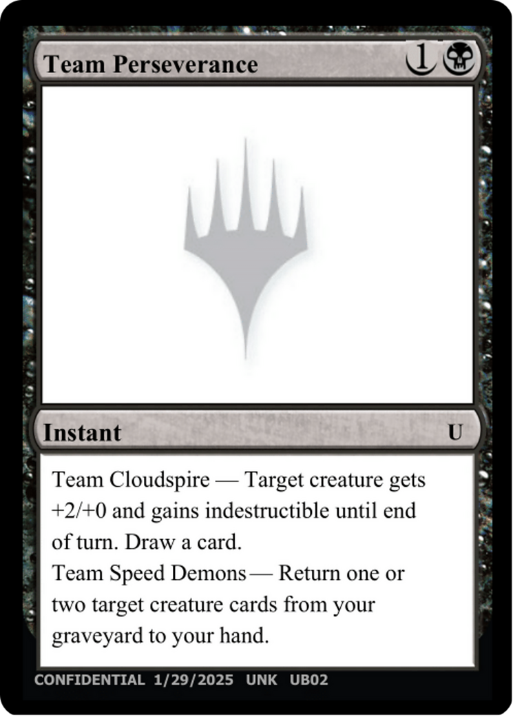 Team Perseverance (UNK-UB02D) [Un-Known Event Playtest Cards]