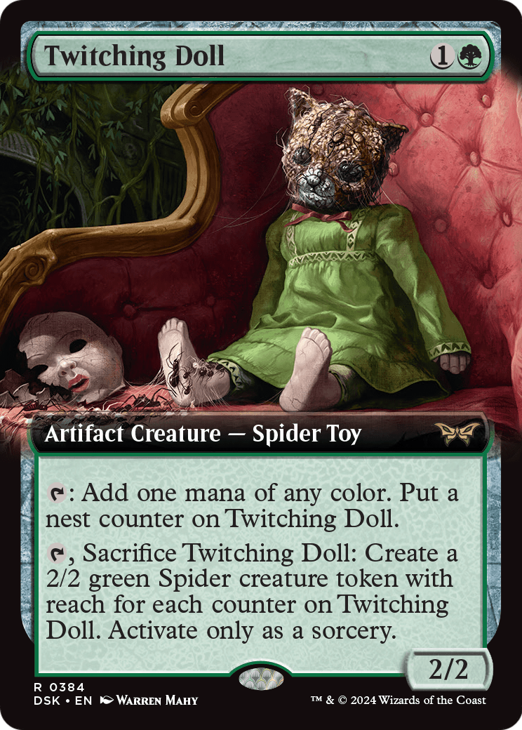 Twitching Doll (Extended Art) (DSK-384) [Duskmourn: House of Horror] Foil