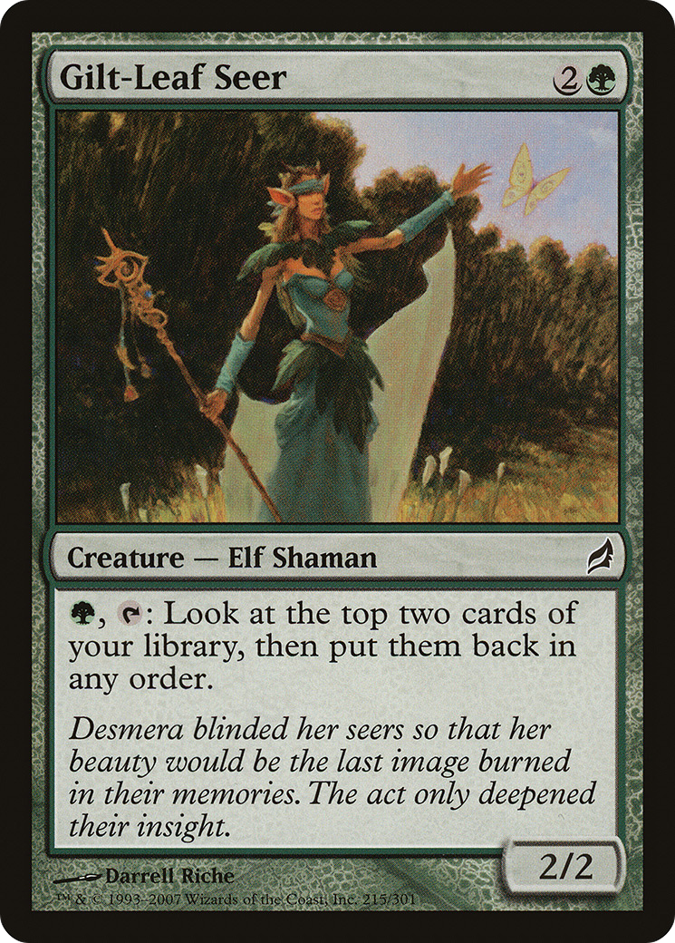 Gilt-Leaf Seer (LRW-215) [Lorwyn] Foil
