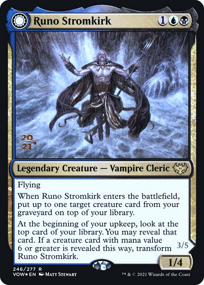 Runo Stromkirk (PRE-246) [Innistrad: Crimson Vow Promos] Foil